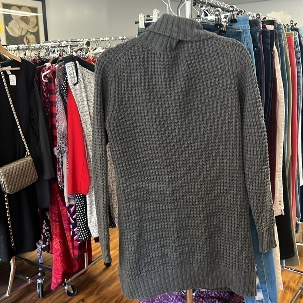 Old Navy heavyweight open cardigan, gray size large - Picture 3 of 3